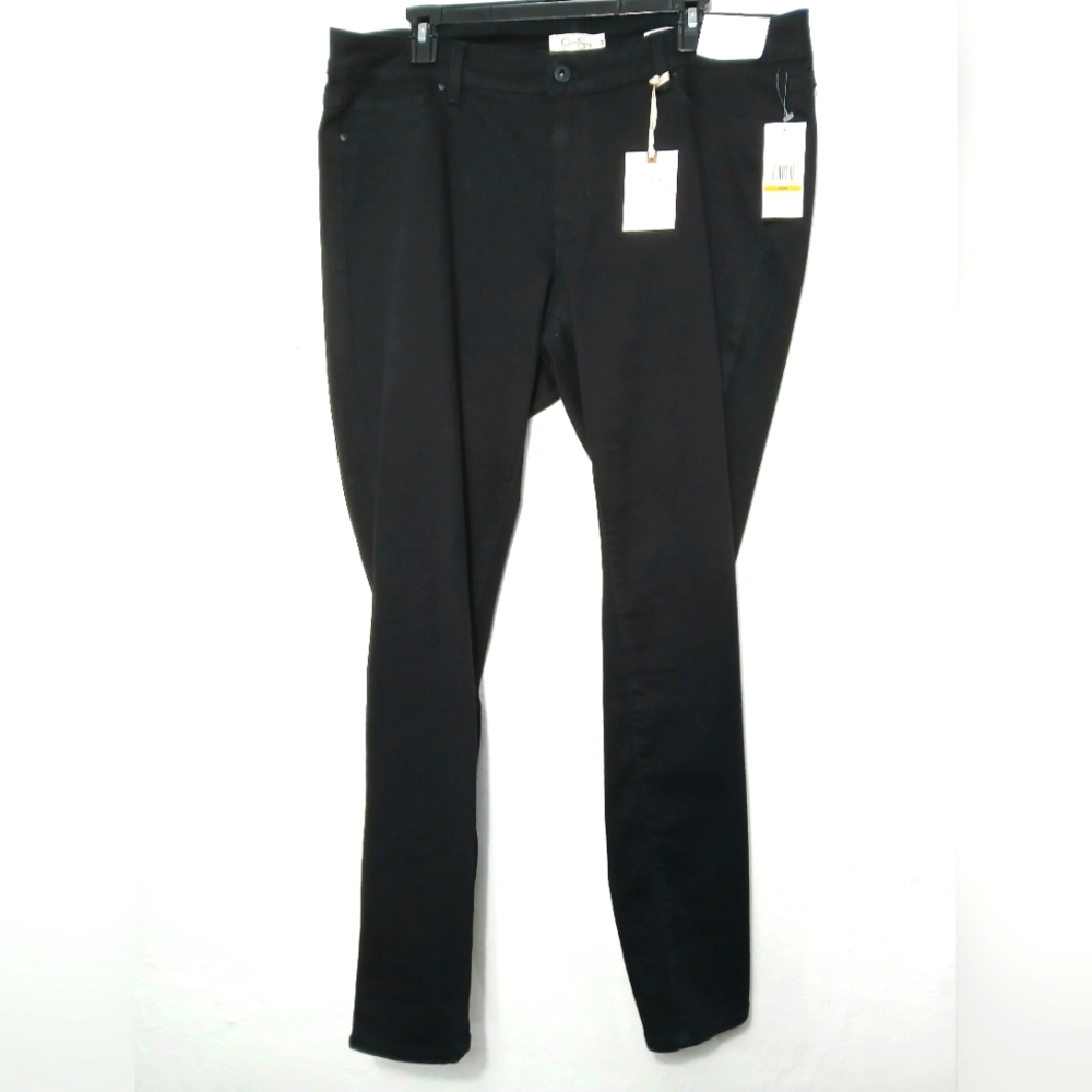 NWT Jessica Simpson Kiss Me Skinny Black Jeans Size 16